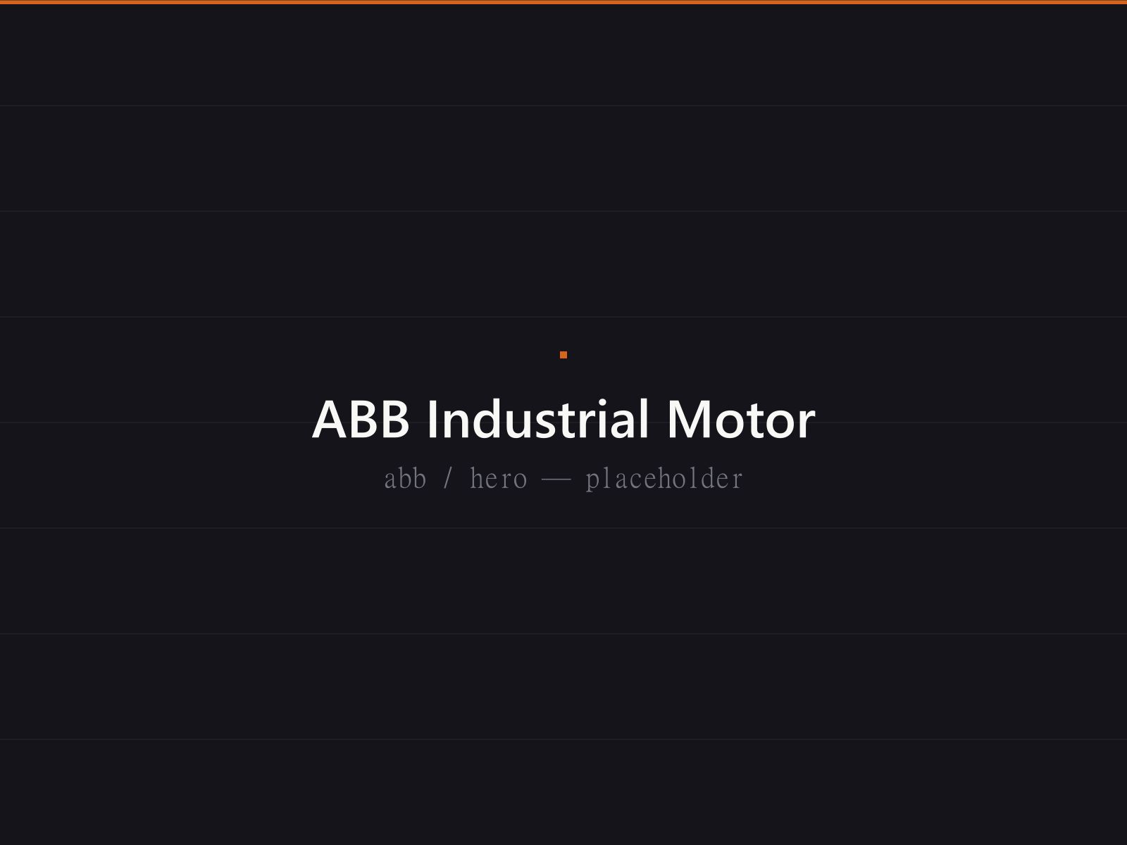 ABB industrial electric motor