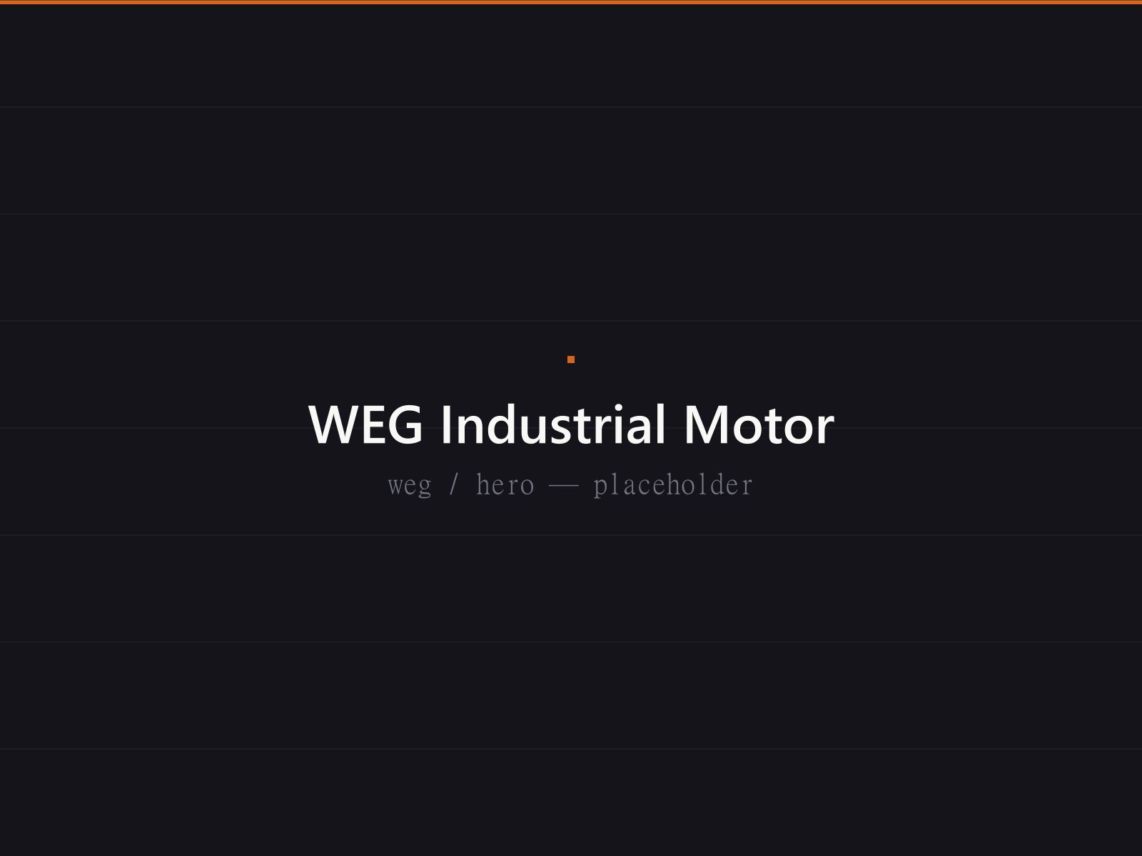 WEG industrial electric motor